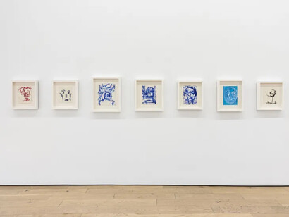 Dan Asher, In the I of the beholder, exhibition view. Courtesy of Martos Gallery