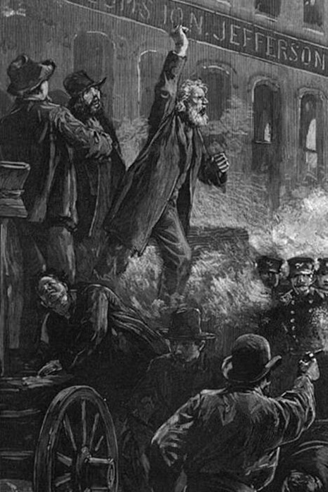 Masacre de Haymarket, autor desconocido (detalle)