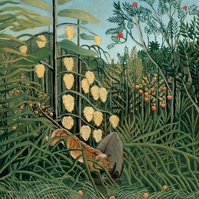 Henri Rousseau, Combat de tigre et de buffle, 1908-09, dettaglio. Hermitage, San Pietroburgo, Russia