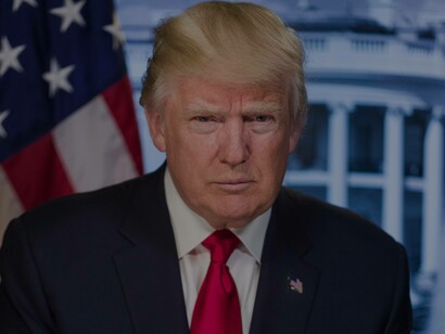 A stern President Donal Trump has no way patience for those who don't share his view on American democracy