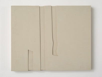 Anna-Bella Papp, untitled, 2014, clay, 29.5 x 23.5 x 2.5 cm, 11 5/8 x 9 1/4 x 1 ins, Copyright the artist; Courtesy the artist and Stuart Shave/Modern Art, London