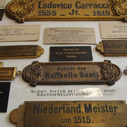 Labels of an Exhibition. Courtesy of Gemäldegalerie
