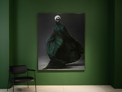 Gustavo Nazareno, Afro-latin baroque, exhibition view. Courtesy of Opera Gallery 