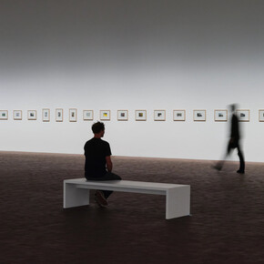 Gerhard Richter, Overpainted photographs, exhibition view. Courtesy of LUMA Arles