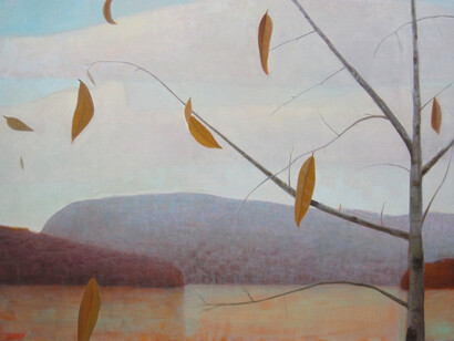 John Beerman, Autumn Memory, Toxaway, 2013, oil on linen, 30 x 40 inches, Courtesy Tibor de Nagy Gallery, NY