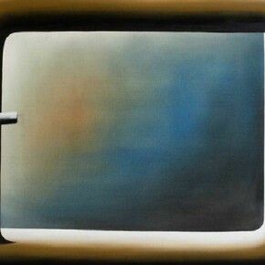 Ohne Titel (Basler Fenster 5), 2012, acrylic on untreated cotton, 31 1/2 x 39 3/8 inches