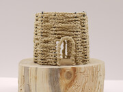 Edward Crumpton. Small Sculpture of a Rope Passage House for the Mariner's Way Project (close-up), March 2011