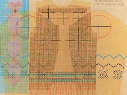 Ellen Lesperance, We are the gentle angry women and we are singing for our lives, 2015. Courtesy of Frye Art Museum