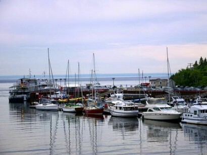 Barcos amarrados en Tadoussac