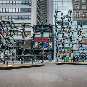 Shaved portions, Chakaia Booker, exhibition view. Courtesy of David Nolan Gallery