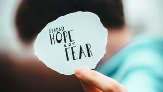Difundamos la esperanza, no el miedo