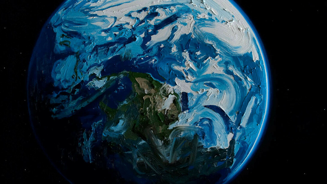 Cosmos: Gathie Falk, Margaret Nazon and Erik Olson. Courtesy of Glenbow