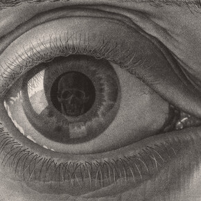 Maurits Cornelis Escher, Occhio 1946 mezzatinta, 139 x 86 mm Collezione privata. All M.C. Escher works © 2014 The M.C. Escher Company. All rights reserved