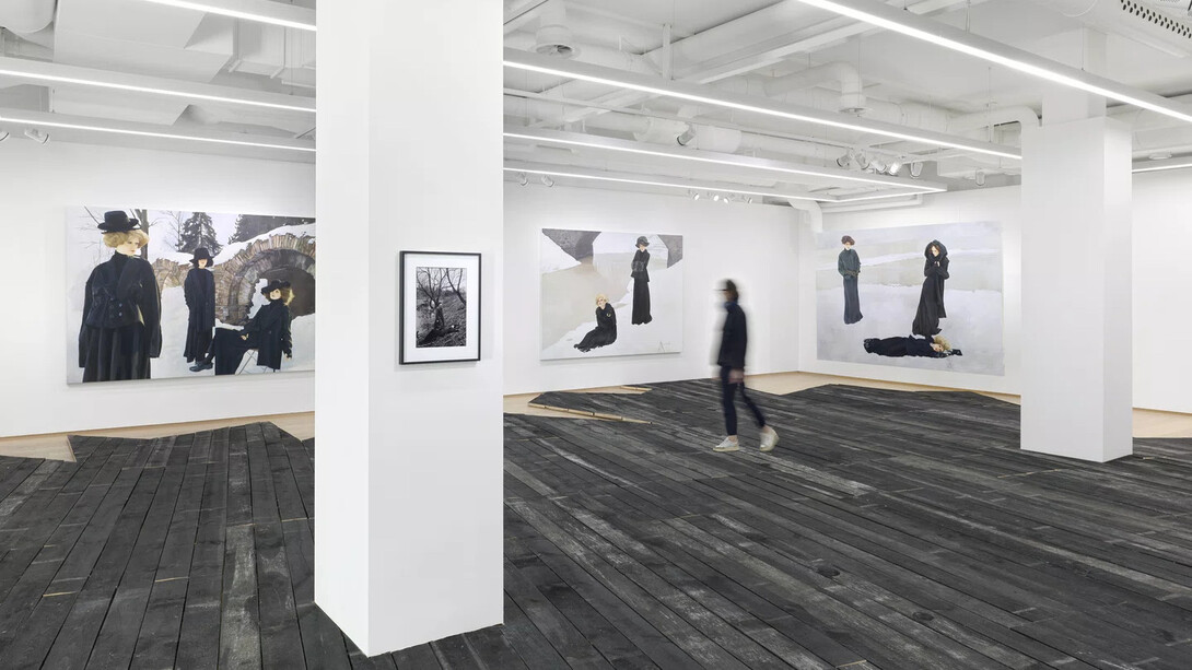 Paulina Olowska, Widows of the wind, exhibition view. Courtesy of Pace Gallery