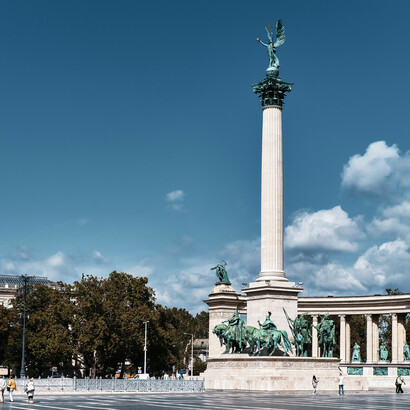 A Praça dos Heróis é considerada uma das praças principais de Budapeste