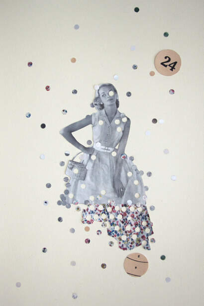Lizzie Gill, She’ila Do, 2014, Collage on paper, 28 x 38 cm