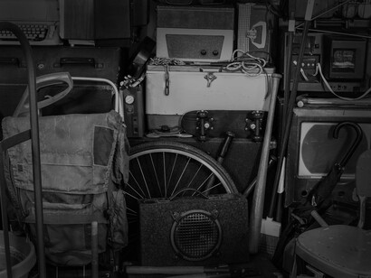 Acumulación de objetos en un cuarto de almacenamiento