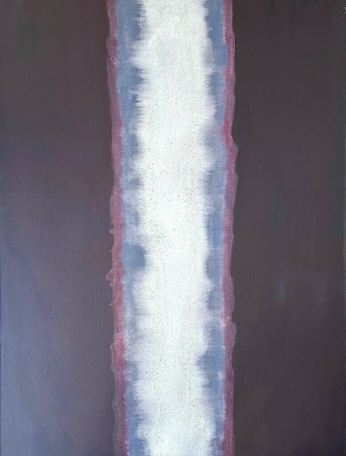 Laura Manuel, Burgundy, Acrylic and Sand on Canvas 36 x 48”/2024