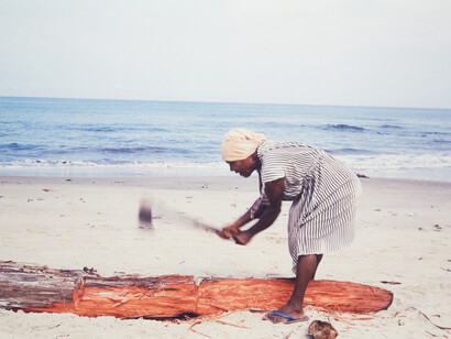 Collecting wood in  São Tomé and Príncipe, Africa. Photo by Cesar Chelala
