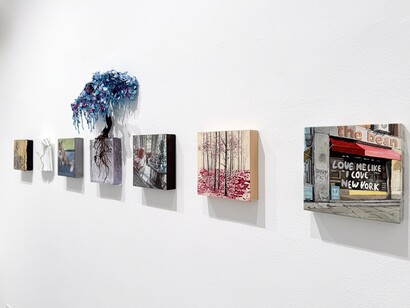 Artisti vari, <20 15×15/20×20, vista della mostra. Per gentile concessione di Punto Sull'Arte