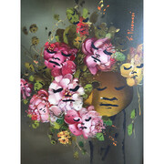 Jeffrey Louis-Reed, Overpainted borring flower painting