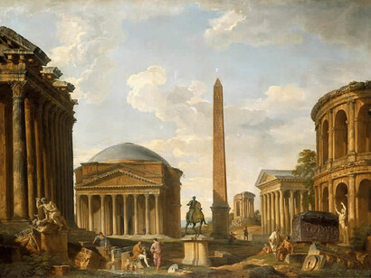 Giovanni Paolo Panini, Il Pantheon e altri monumenti