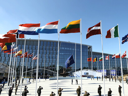 Ceremonia en la sede de la OTAN, Bruselas, Bélgica