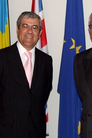 Tomás Abadía Vicente y Josep Borelll, presidente del Parlamento Europeo en su visita oficial a Costa Rica, en 2006
