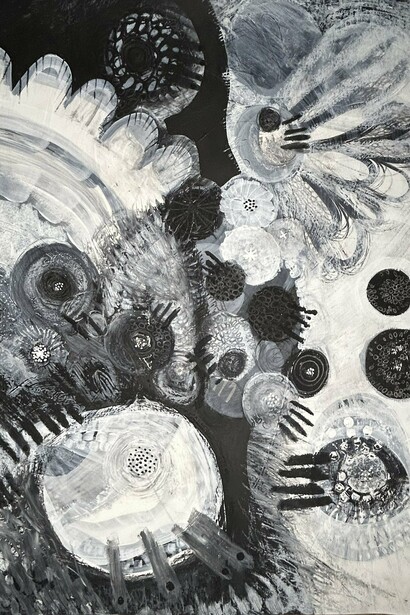 Tammi Longsjo, Counting Sheep (detail). Courtesy of the artist and Jackson Junge Gallery