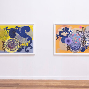 Beatriz Milhazes: incisioni dalla collezione della Pinacoteca di São Paulo, vista della mostra. Cortesia della Pinacoteca