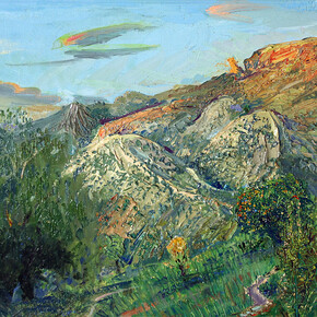 Piers Browne, Last sun on the Kyrenian Hills, Cyprus