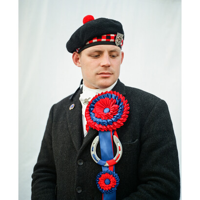 Jeremy Sutton-Hibbert, ‘Right Hand Man’ Garry Ramsay, Jethart Callant’s Festival, Jedburgh, 2014 from the series Unsullied and Untarnished 
© Jeremy Sutton-Hibbert/Document Scotland
