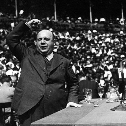 Indalecio Prieto Tuero en un mitin político