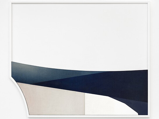 Svenja Deininger, Untitled, 2015, oil on canvas, 70 x 190 cm (framed: 165 x 195 cm), photo by Markus Wörgötter