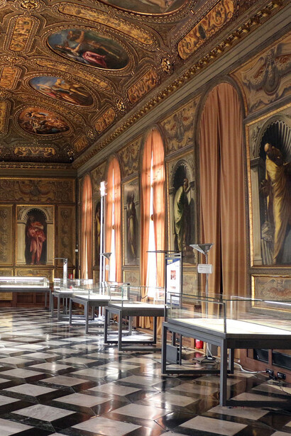 Biblioteca Marciana, Venezia, Italia. Sala monumentale