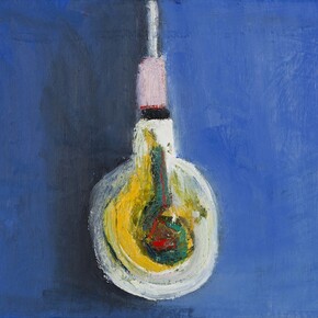 Paul Housley, Blue Room, 2015, Oil on Canvas, 30,5 x 40,5 cm, framed: 33 x 42,5 x 4 cm