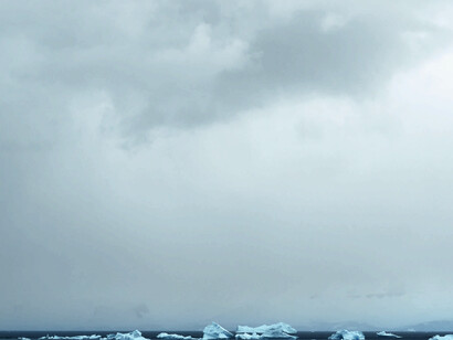 Gerlache Strait 1, Antarctic, 2017. Inkjet print. 135 x 165 cm. Cortesía del artista y Galería Helga de Alvear, Madrid.