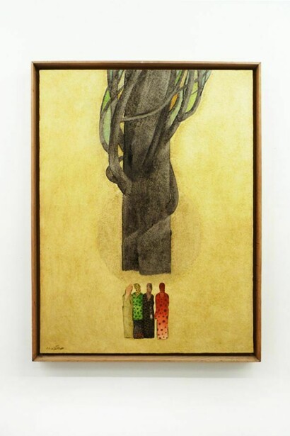 Rezvan Sadeghzadeh, Untitled, 2008, oil on canvas, 31.5 x 23.5 inches, courtesy of the artist and Ethan Cohen New York