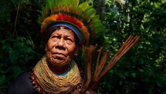 Líder indígena de la Amazonía