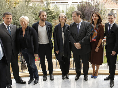 The French Minister of Culture Françoise Nyssen visits Hammana Artist House