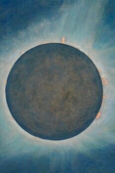 "Eclipse solar", óleo sobre lienzo, Howard Russell Butler, 1925