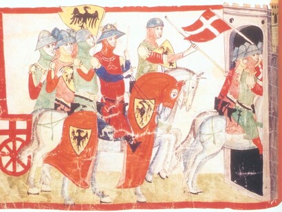 Giovanni Villani, Nuova Cronica, il saccheggio del Carrocchio milanese dopo la battaglia di Cortenuova del 1237