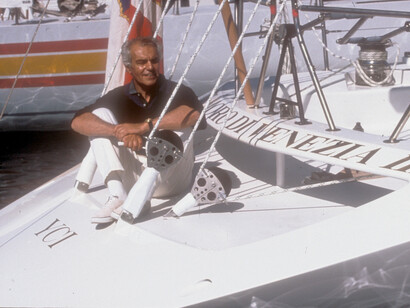 Raul Gardini su uno yacht