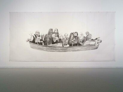 Netta Lieber Sheffer, Shattered hopes and roads not taken, exhibition view. Courtesy of Tel Aviv Museum of Art