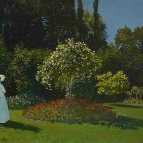 Claude Monet, Lady in the Garden, 1867, Oil on canvas, 80 x 99 cm The State Hermitage Museum, St. Petersburg Photo (c) The State Hermitage Museum. Photography: Vladimir Terebenin