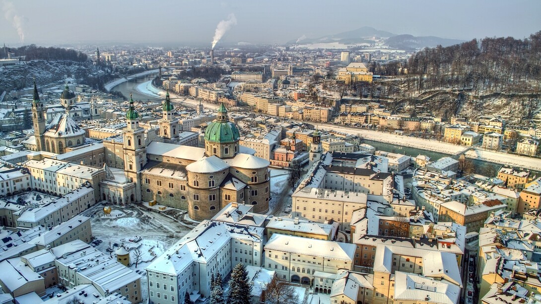 Salisburgo in una giornata d'inverno
