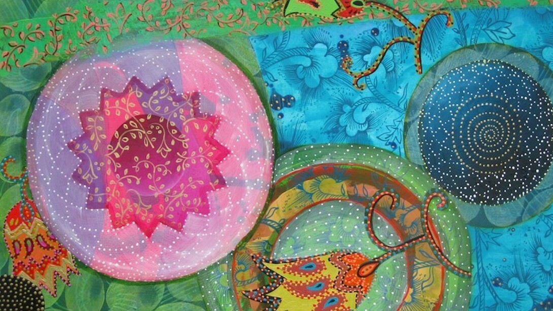 Amy Cheng, One Season at a Time, Oil on Paper, Framed, 22 x 30, 2008. Courtesy of Elisa Contemporary Art