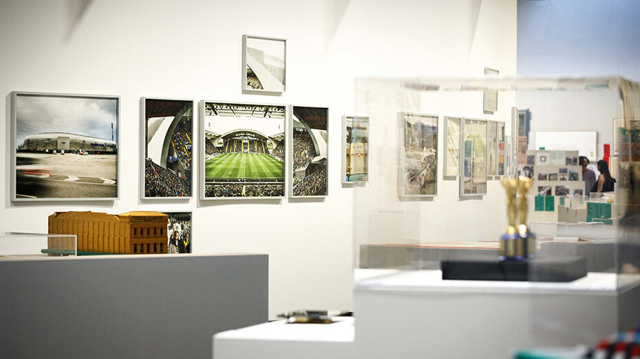 Stadi, Architettura e mito, vista della mostra. Per gentile concessione del Maxxi