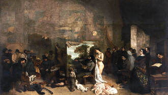 «O ateliê do pintor» (1855), Gustave Courbet
