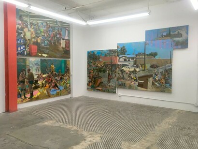 Robert McCann. Bell, Eagle & Anchor, Exhibition view. Courtesy of Amos Eno Gallery